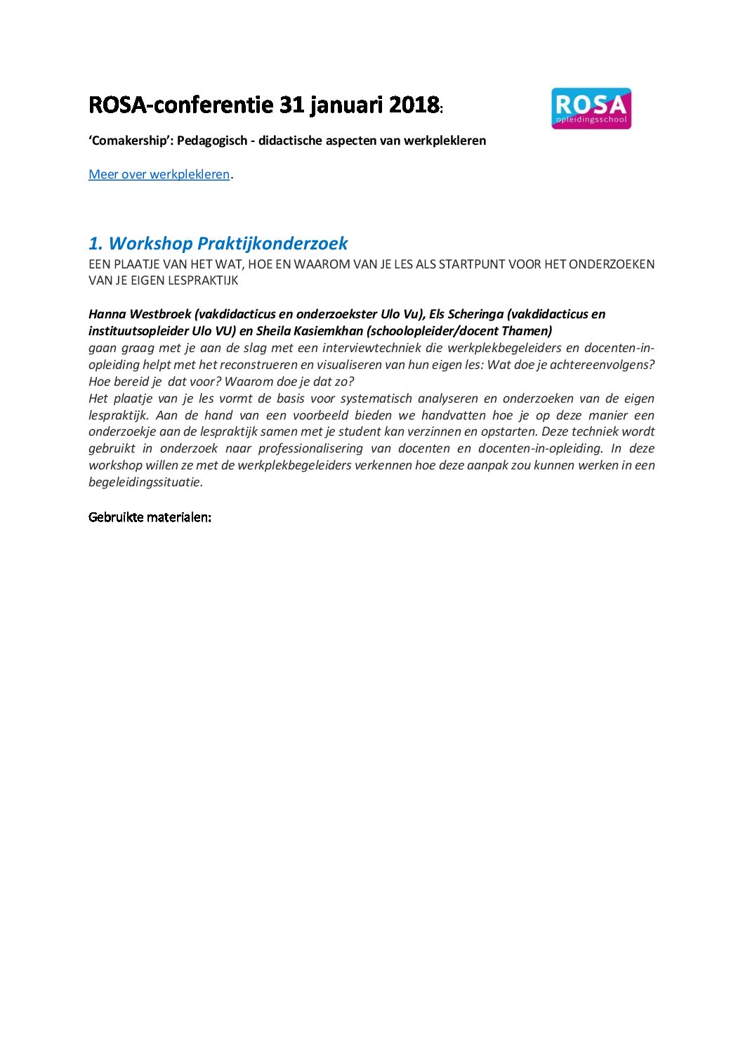 Stagemarkt HvA